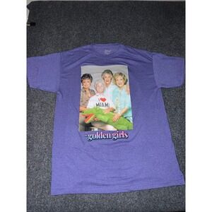 The Golden Girls Purple Graphic T-Shirt Womens Large ABC Studios Miami Cast